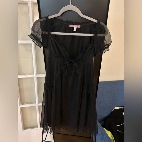 Urban Outfitters Black Babydoll Dress - Picture 1 of 2